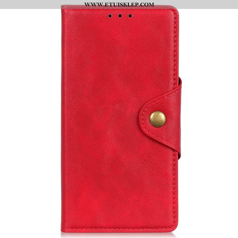 Etui Folio do Honor Magic 5 Lite Magnetyczne Zapięcie Na Guziki